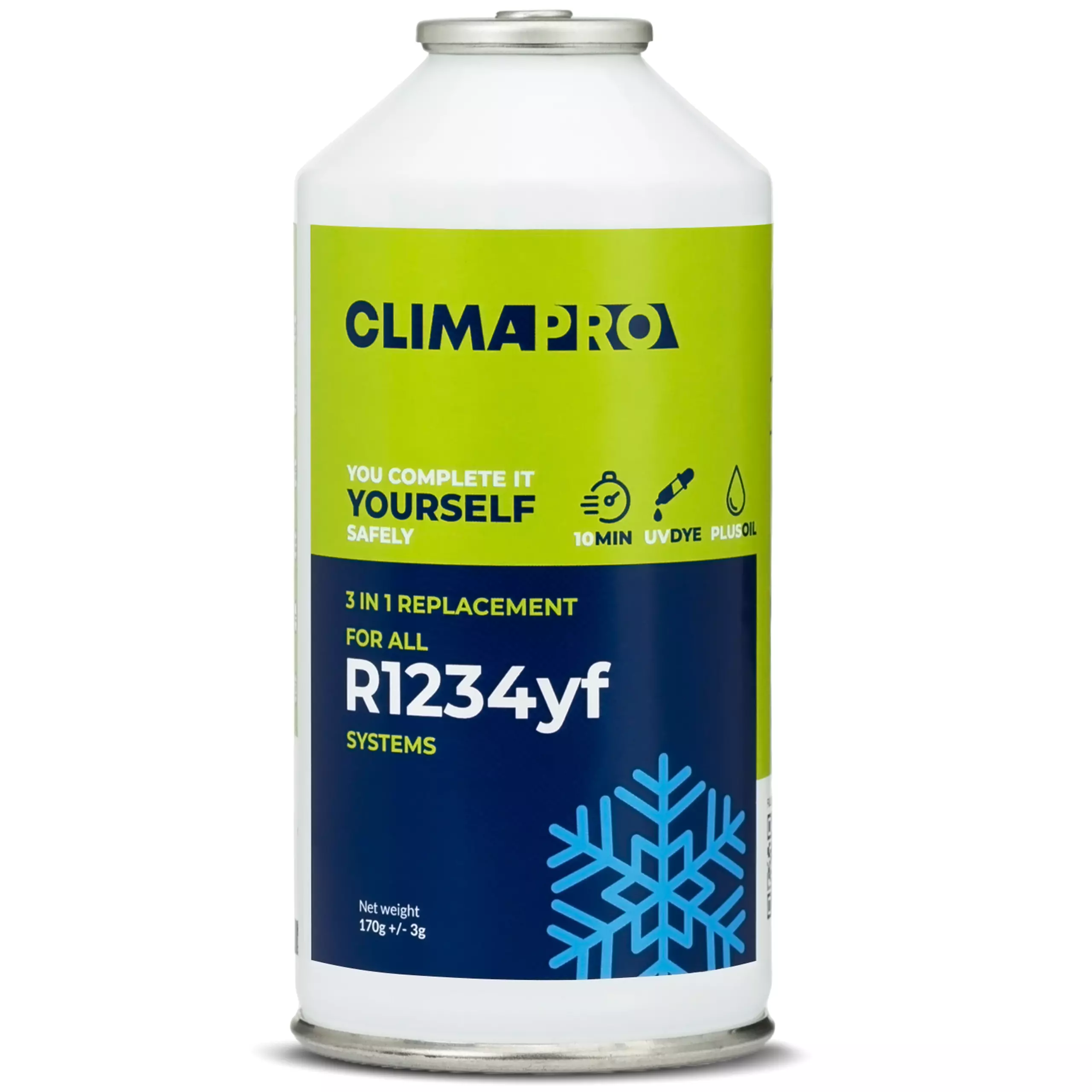 Puszka Climapro R1234yf zielony bez logotypów