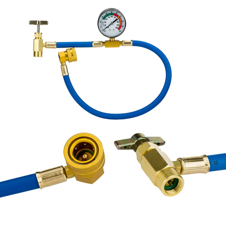 Zestaw do napełniania klimatyzacji CLIMAPRO 3w1 gaz z wężykiem R134a / R12 + olej