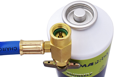 Zestaw do napełniania klimatyzacji CLIMAPRO 3w1 2x170g / gaz z wężykiem R134a / R12 + olej